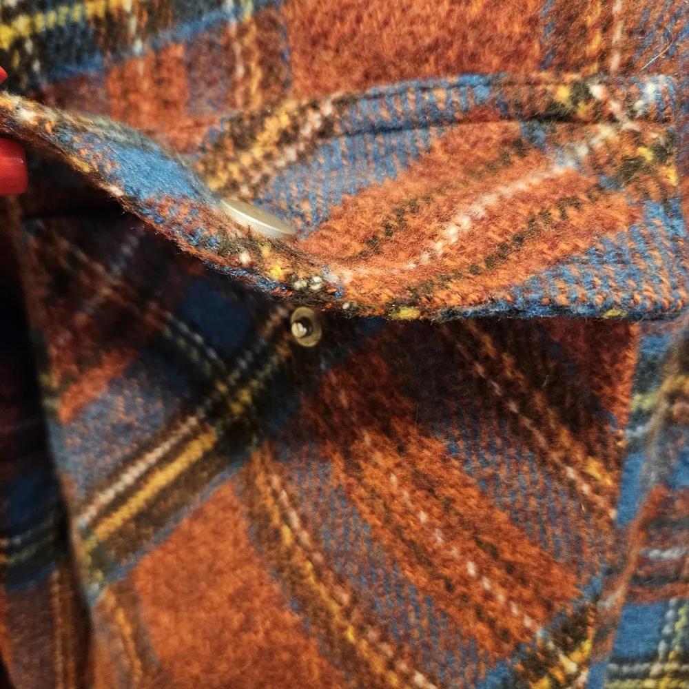 Jodifl Plaid Shacket Shirt Snap Front Size Medium Women's - Picture 2 of 7
